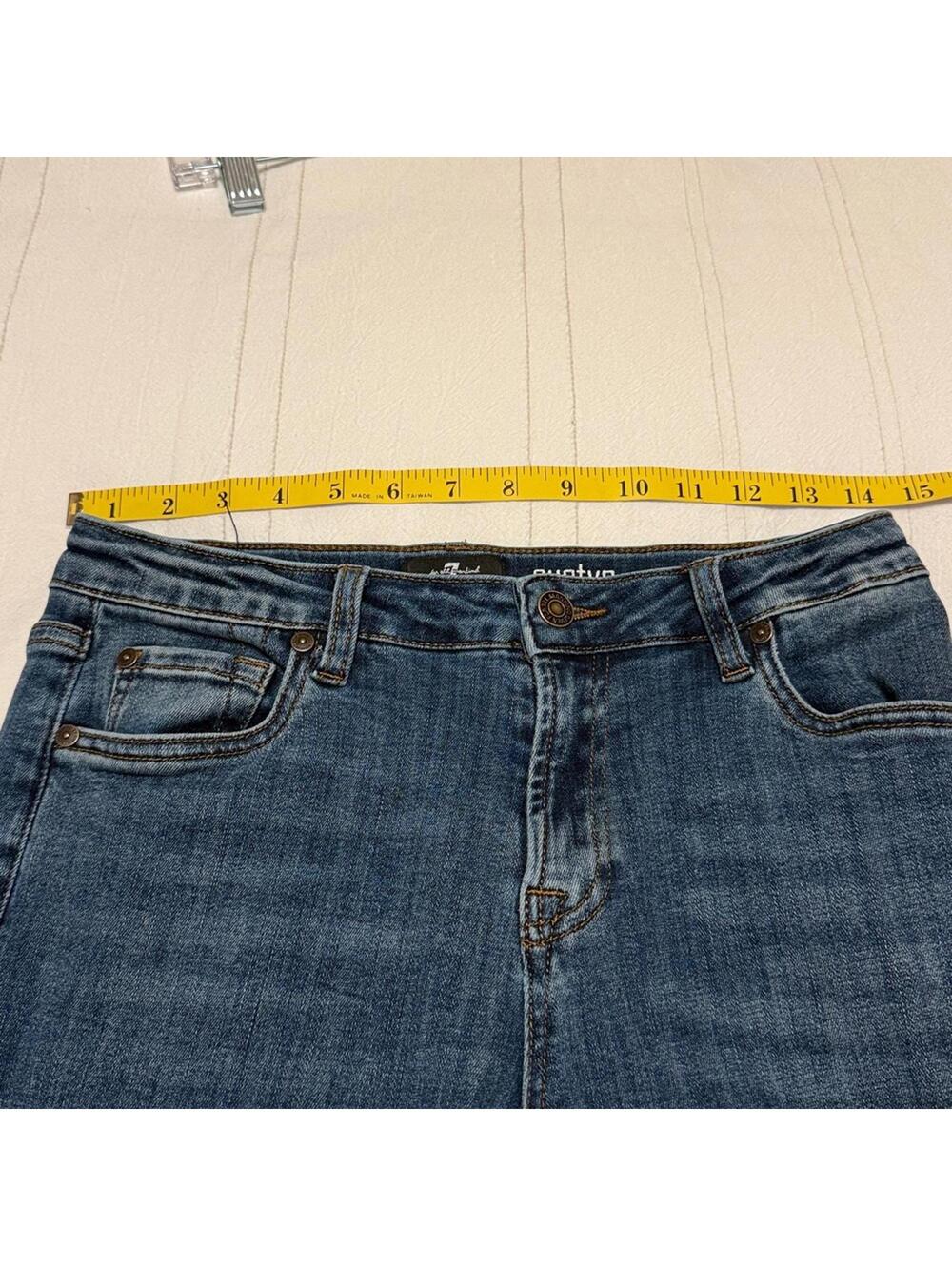 7 For All Mankind Austyn‎ Relaxed Straight Denim Jeans Size 14 - Picture 6 of 7